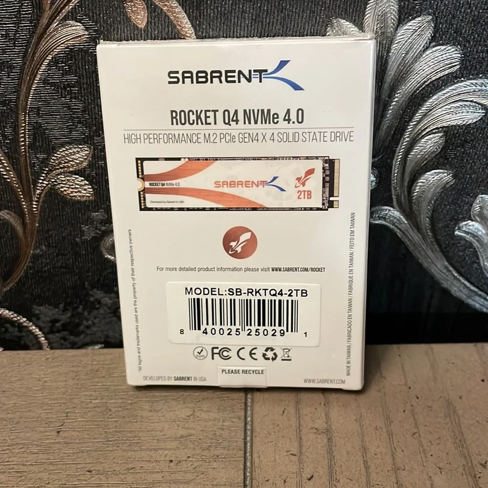 Sabrent 2TB Rocket Q4 NVMe PCLe 4.0 M.2 2280 Internal SSD Maximum State Drive